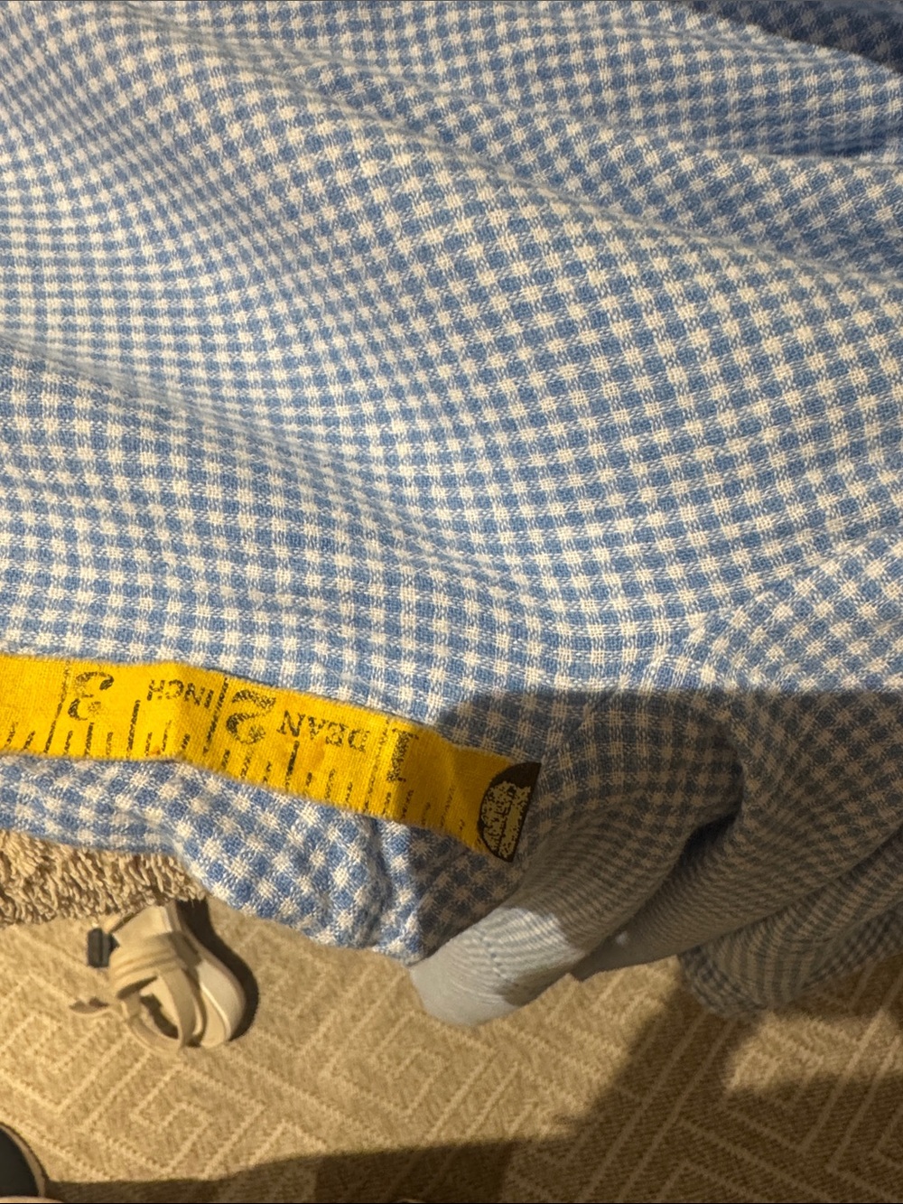 Eberjey Light Blue Gingham pijama set - Picture 8 of 10